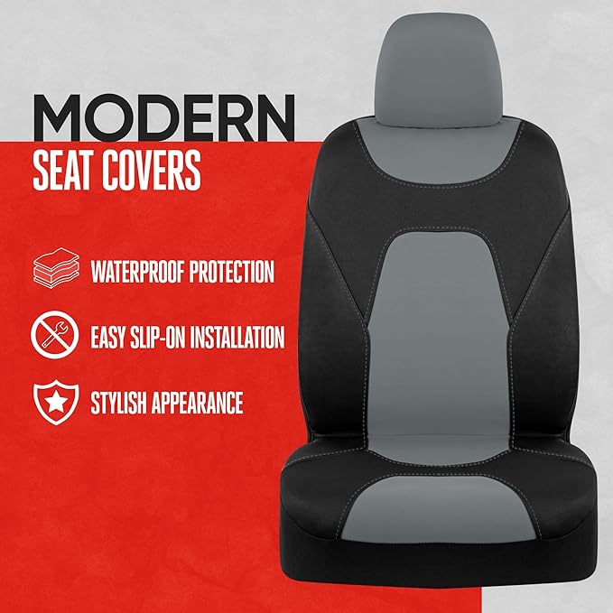 Pet Car Seat Protector — Front Seat — Gray