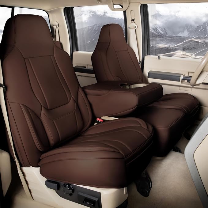 Seat Covers for Multiple Vehicles — Front Seat — Brown