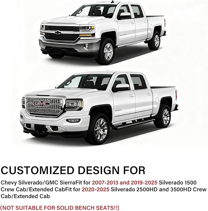 Seat Covers for Chevrolet Silverado / GMC Sierra — Full Set — Brown