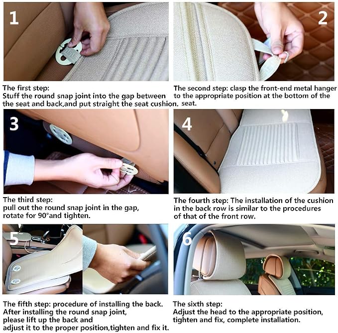 Universal Seat Covers — Front Seat — Beige