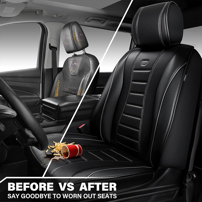 Universal Seat Covers — Front Seat — Black