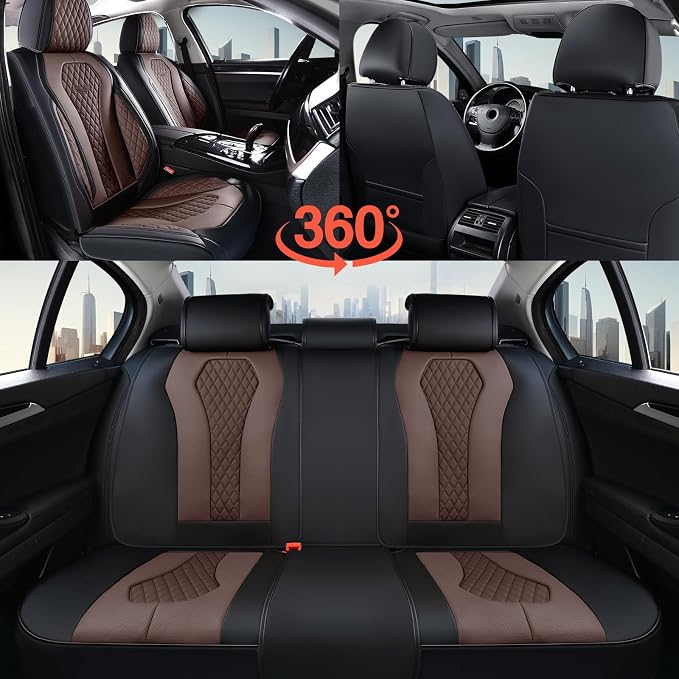 Universal Seat Covers — Full Set — Coffee
