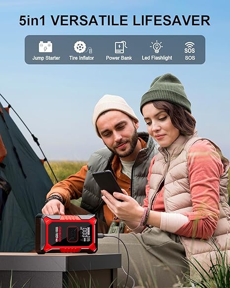 A3 Jump Starter & Tire Inflator | 3000A for Gas & Diesel