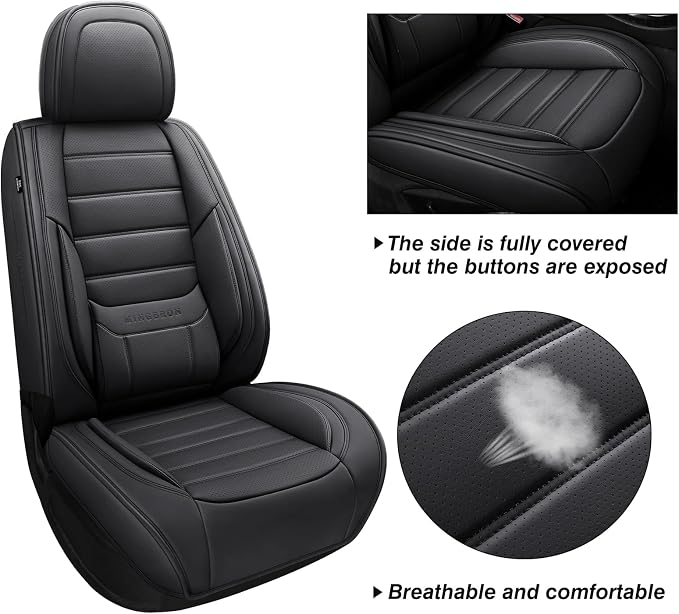 Universal Seat Covers — Front Seat — Black