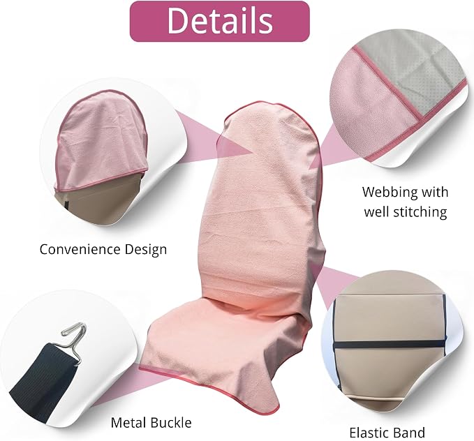 Car Seat Covers — Front Seat — Pink