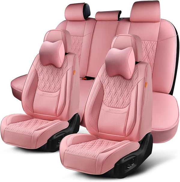 Universal Seat Covers — Full Set — Pink