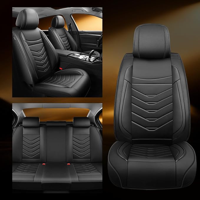Seat Covers for Nissan Versa — Full Set — Black