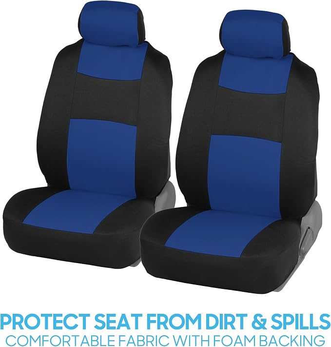 Car Seat Covers — Full Set — Blue / Black