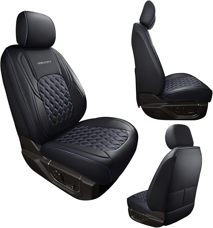 Seat Covers for Chevrolet Silverado / GMC Sierra — Front Seat — Black / Blue