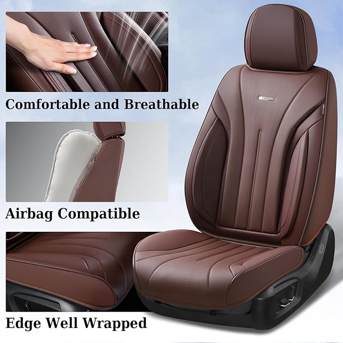 Universal Seat Covers — Full Set — Coffee