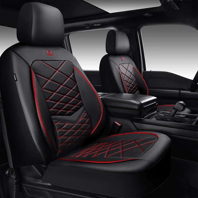 Universal Seat Covers — Front Seat — Black / Red