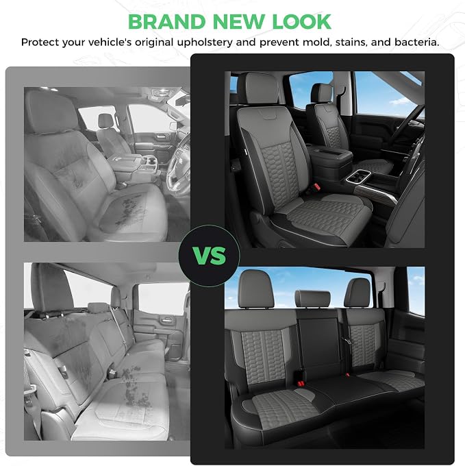 Faux Leather Seat Covers for Chevrolet Silverado / GMC Sierra