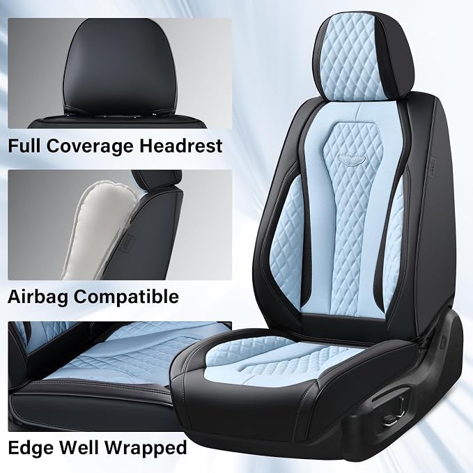 Universal Seat Covers — Full Set — Blue