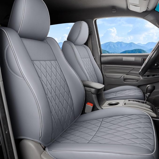 Seat Covers for Toyota Tacoma — Front Seat — Gray