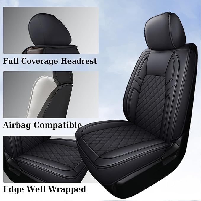 Seat Covers for Toyota Tundra — Front Seat — Black