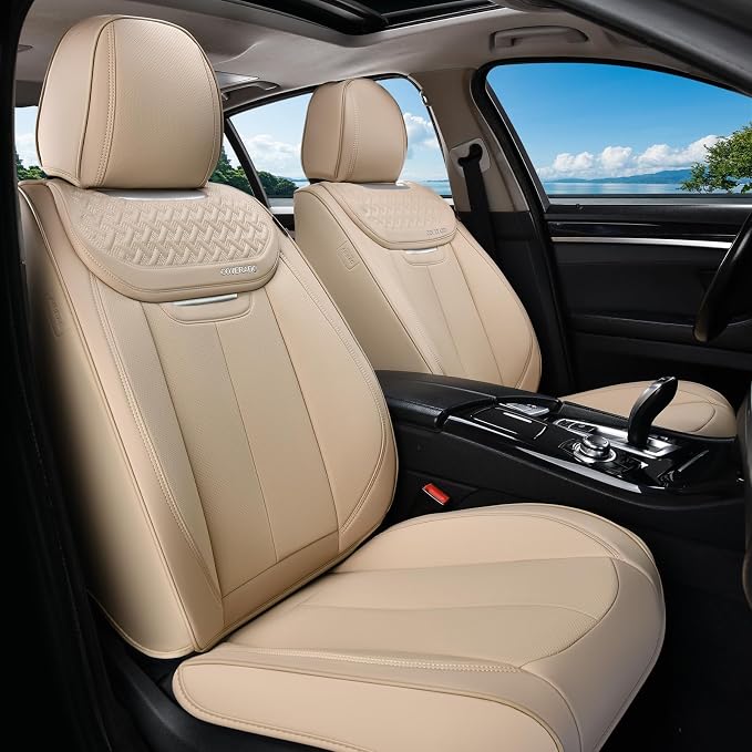 Universal Seat Covers — Front Seat — Beige