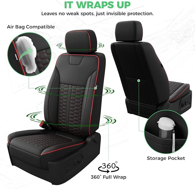 Faux Leather Seat Covers for Chevrolet Silverado / GMC Sierra