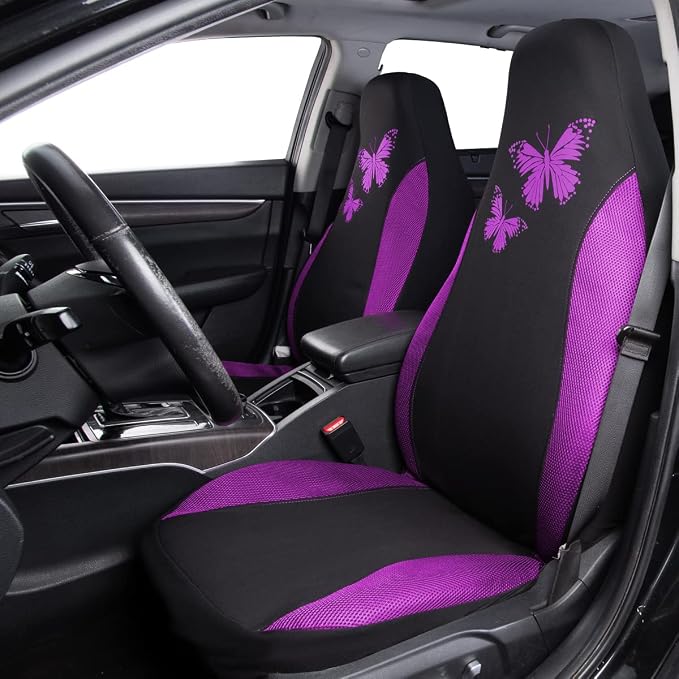 Universal Seat Covers — Front Seat — Purple