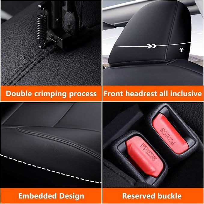 Seat Covers for Nissan Sentra — Full Set — Black / Gray