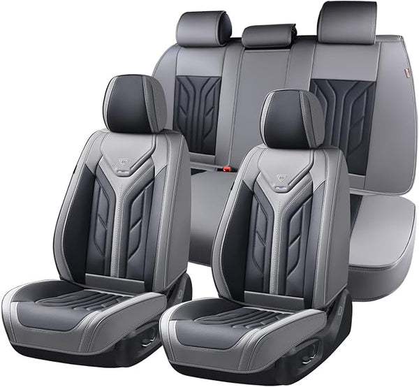Universal Seat Covers — Full Set — Gray / Black