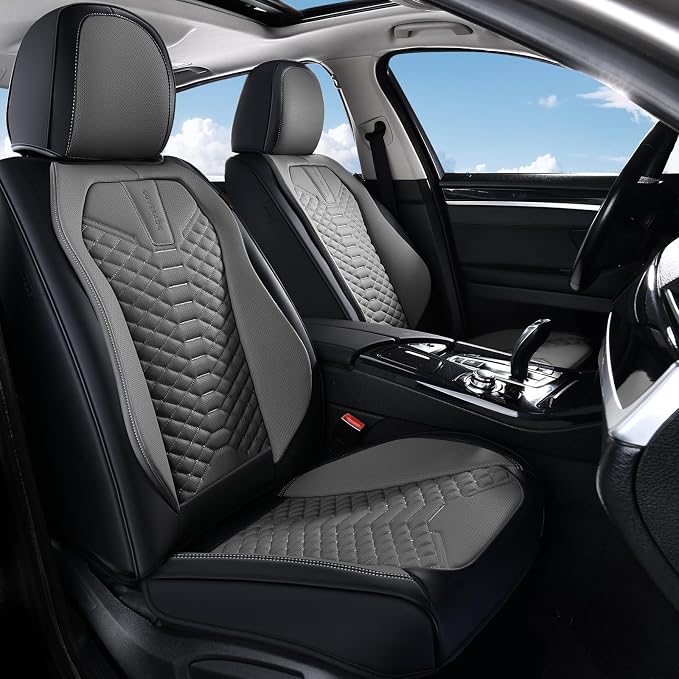 Universal Seat Covers — Full Set — Black / Gray