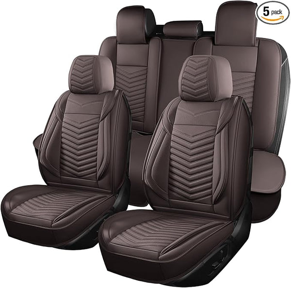 Universal Seat Covers — Full Set — Brown