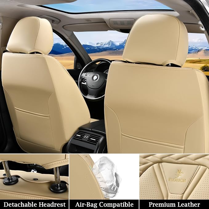 Universal Seat Covers — Beige