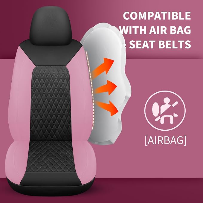Universal Faux Leather Seat Covers — Full Set