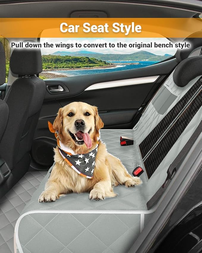 Pet Car Seat Protector — Gray