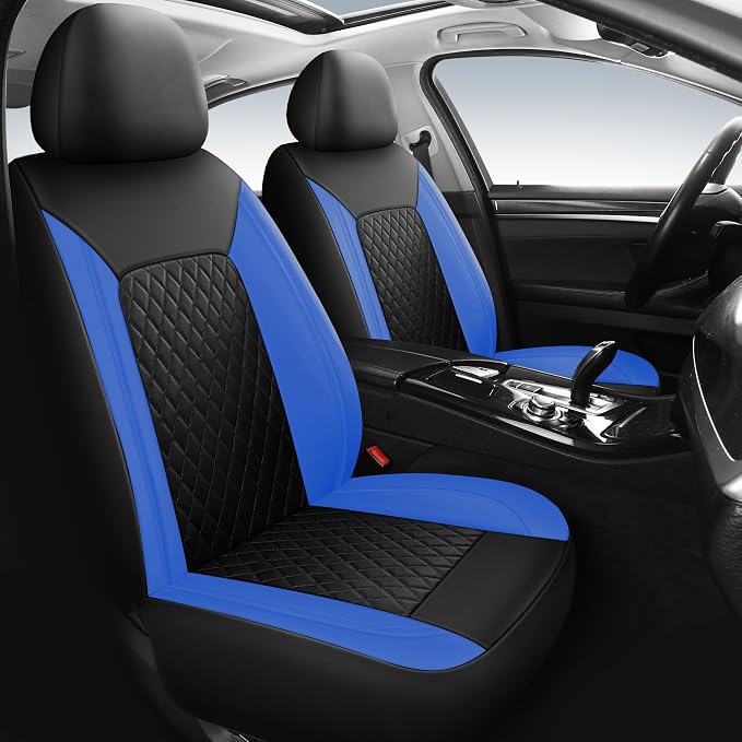 Universal Faux Leather Seat Covers — Front Seat