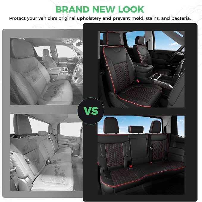 Faux Leather Seat Covers for Chevrolet Silverado / GMC Sierra
