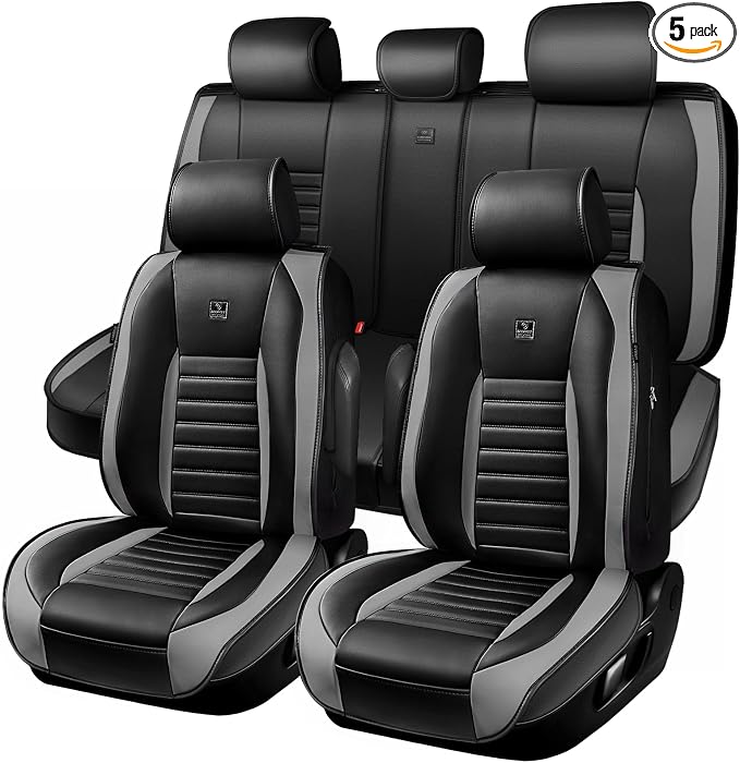 Universal Seat Covers — Full Set — Black / Gray
