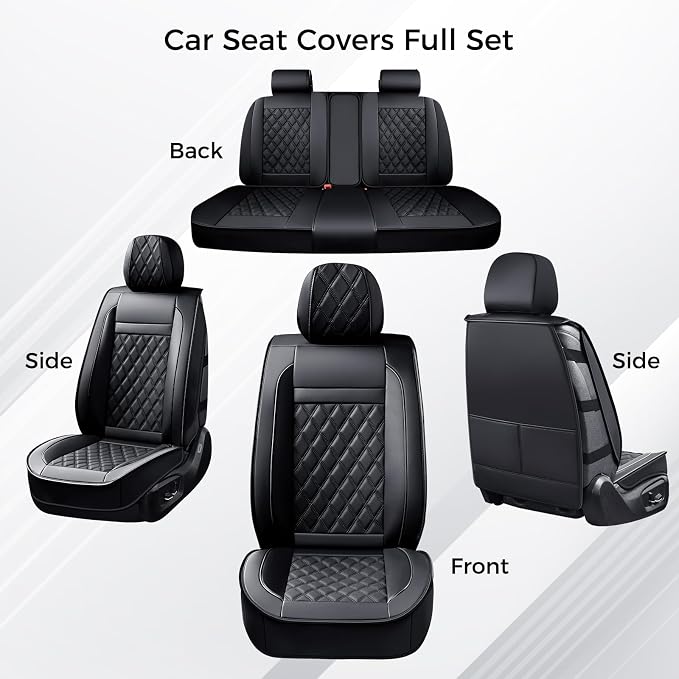 Universal Seat Covers — Full Set — Black