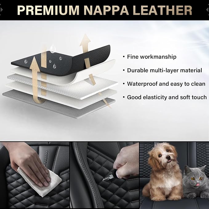 Universal Seat Covers — Front Seat — Black