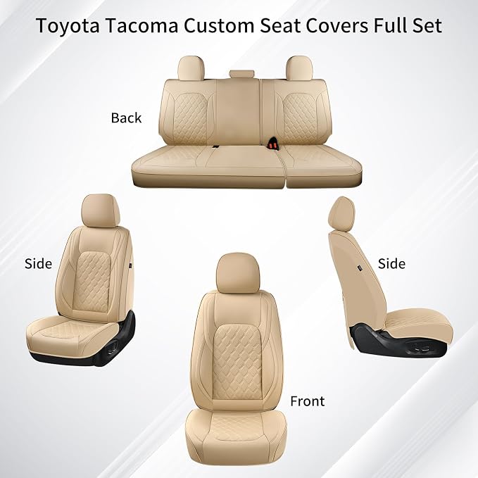 Seat Covers for Toyota Tacoma — Full Set — Beige