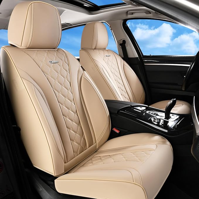 Universal Seat Covers — Front Seat — Beige