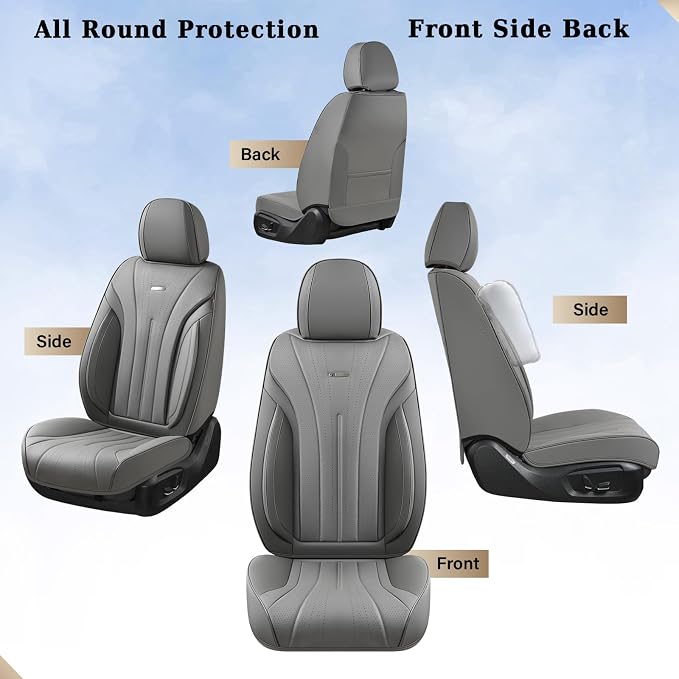 Universal Seat Covers — Full Set — Gray
