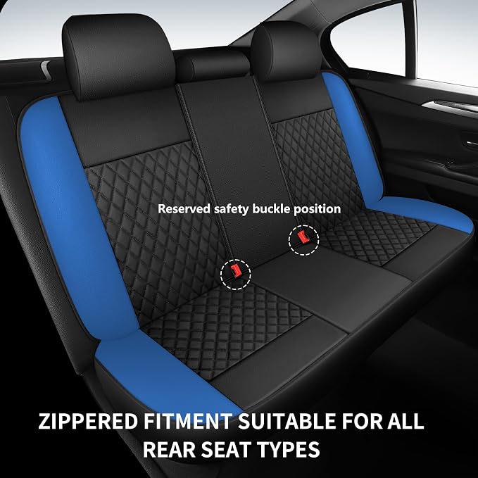 Universal Faux Leather Seat Covers — Full Set