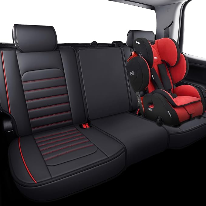 Seat Covers for Chevrolet Silverado / GMC Sierra — Black / Red