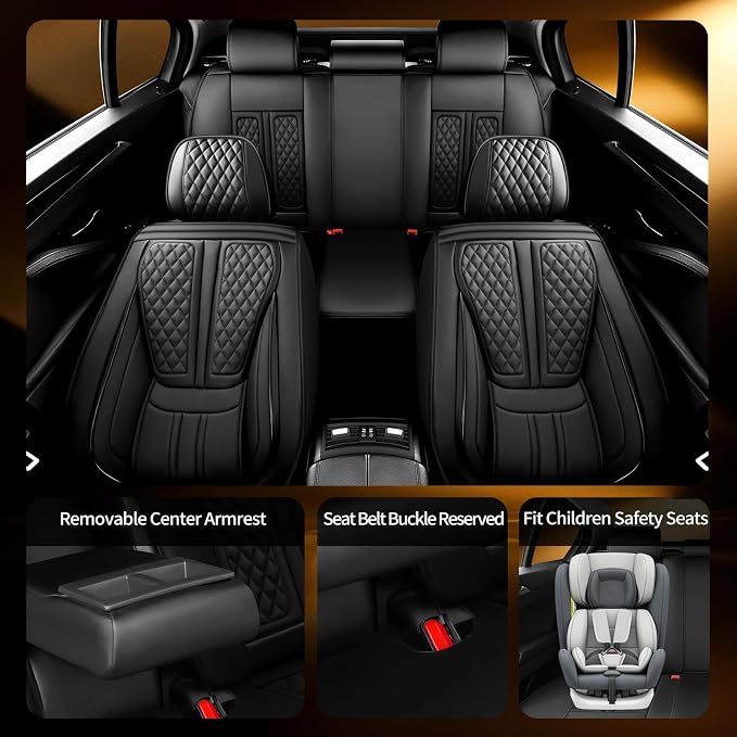 Seat Covers for Nissan Rogue — Full Set — Black