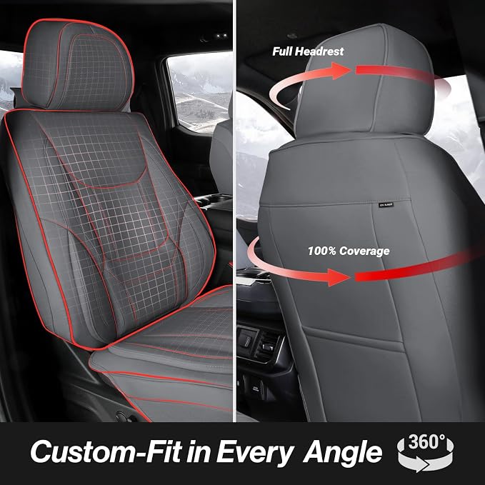 Seat Covers for Chevrolet Silverado — Front Seat — Gray