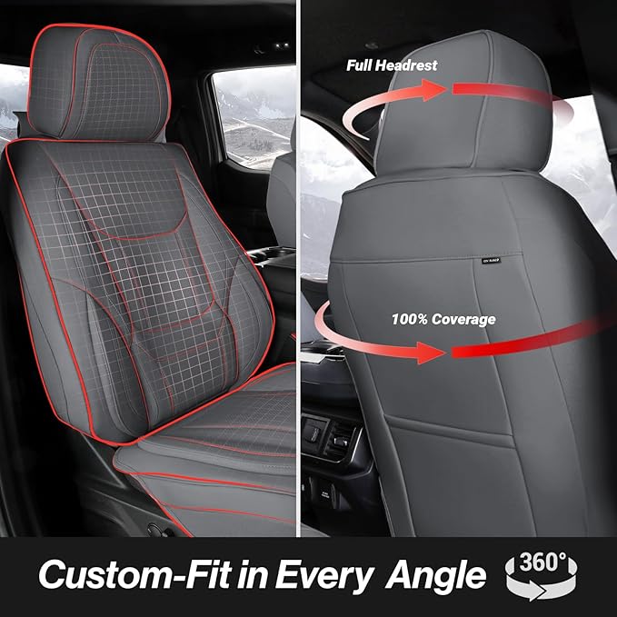 Seat Covers for Ford F-150 — Front Seat — Gray