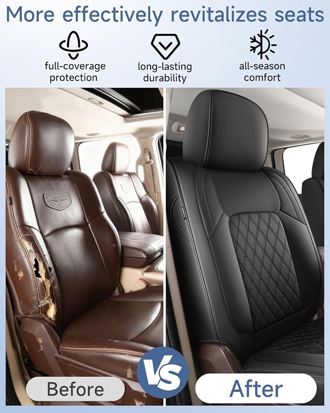 Seat Covers for Multiple Vehicles — Full Set — Black