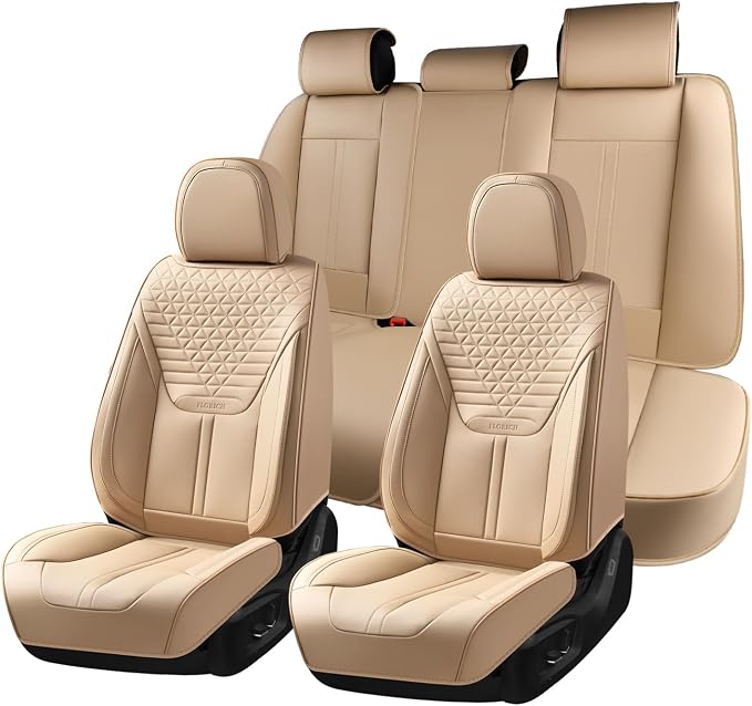 Universal Seat Covers — Full Set — Beige
