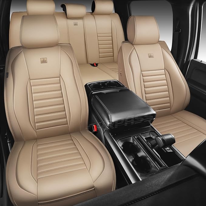 Universal Seat Covers — Full Set — Beige