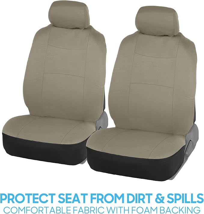 Car Seat Covers — Full Set — Beige