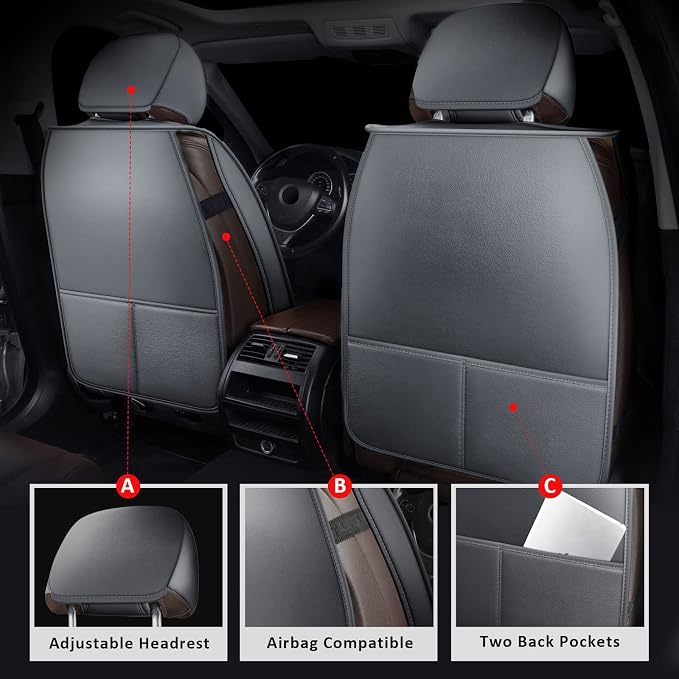 Seat Covers for Multiple Vehicles — Front Seat — Gray