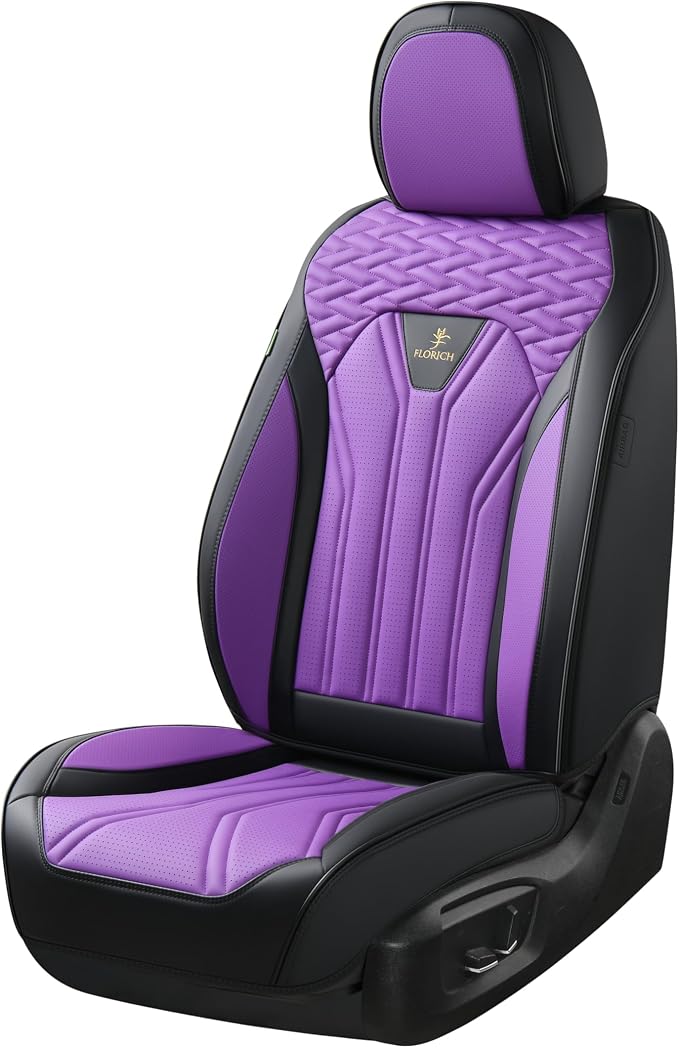 Universal Seat Covers — Full Set — Purple / Black