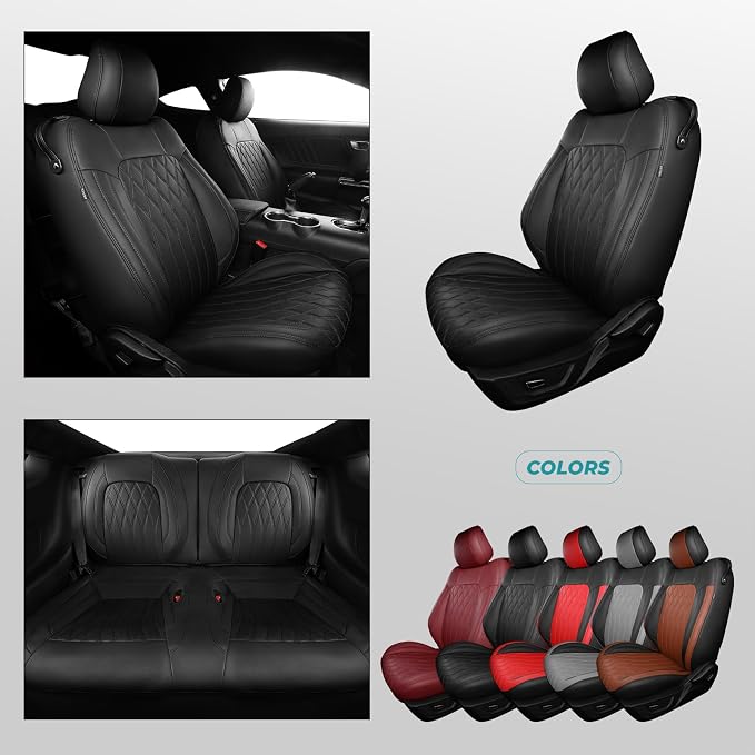 Faux Leather Seat Covers for Ford Mustang — Full Set