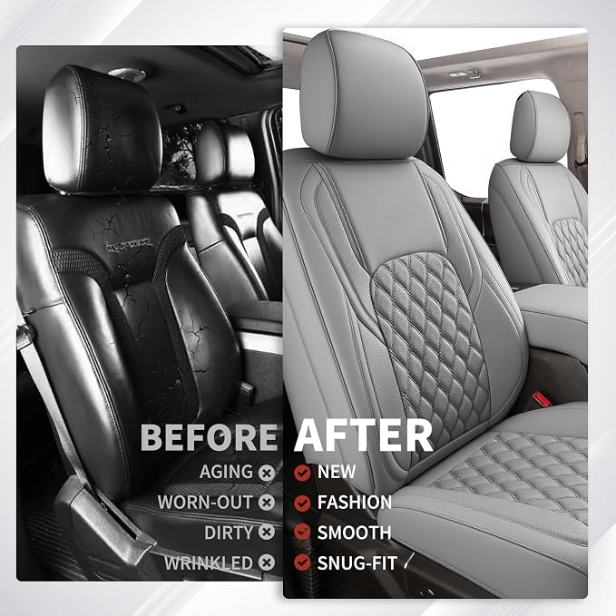 Seat Covers for Toyota Tacoma — Full Set — Gray
